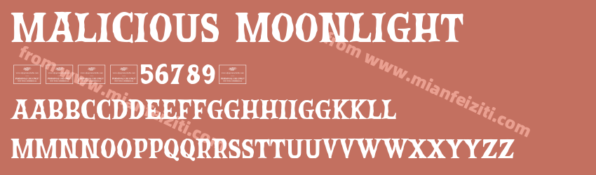 Malicious Moonlight字体预览