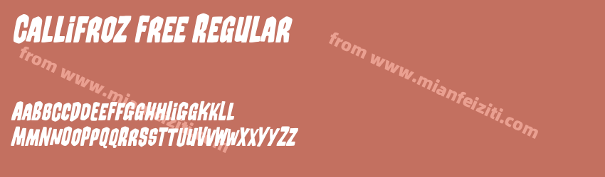 Callifroz Free Regular预览图1