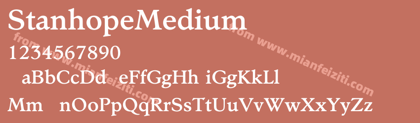 Stanhope Medium预览图1