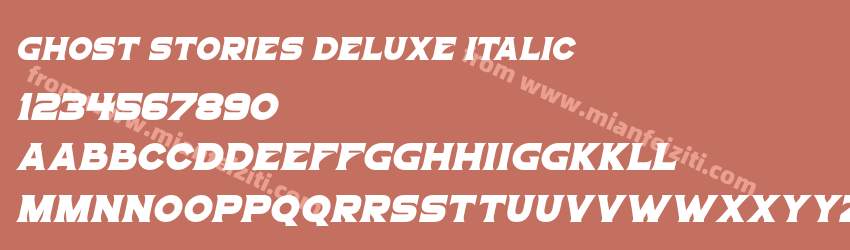 Ghost Stories Deluxe Italic预览图1