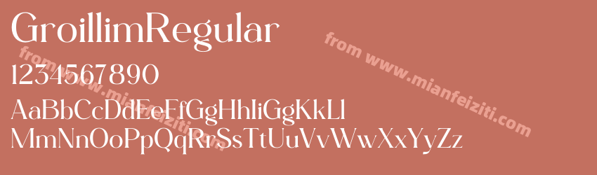 Groillim Regular预览图1