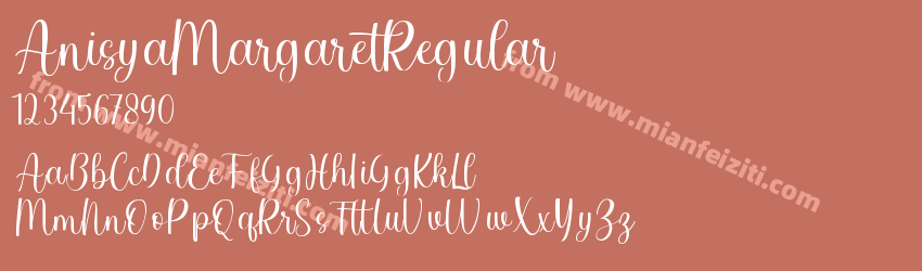Anisya Margaret Regular预览图1