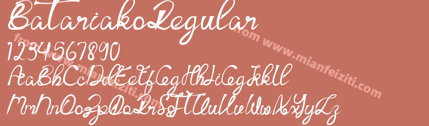 Batariako Regular预览图1