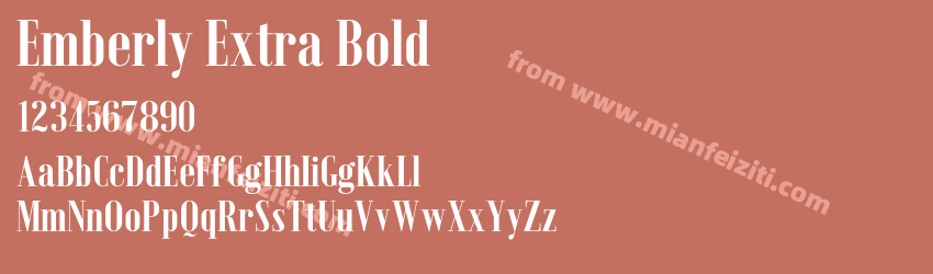 Emberly Extra Bold预览图1 Emberly Extra Bold预览图1