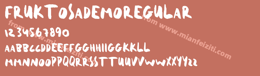 Fruktosa Demo Regular预览图1