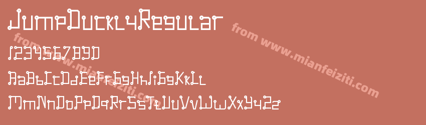 Jump Duckly Regular预览图1