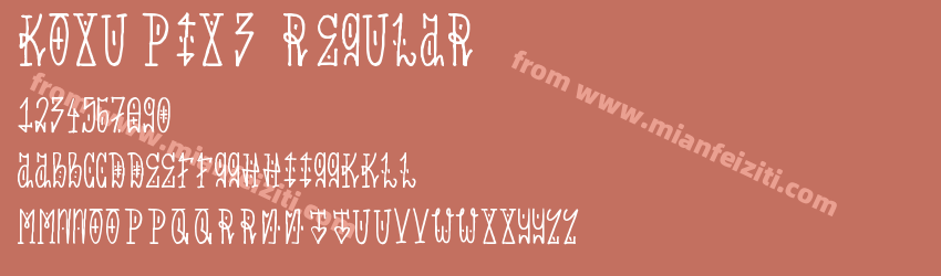 Koxu_ Pix_3 Regular预览图1