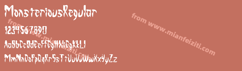 Monsterious Regular预览图1