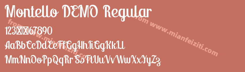 Montello DEMO Regular预览图1