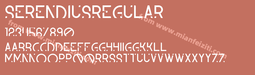 Serendius Regular预览图1