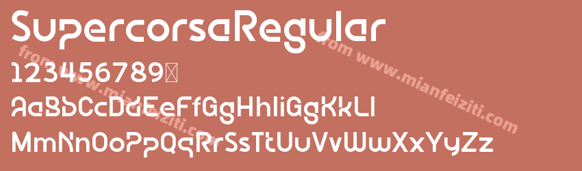 Supercorsa Regular预览图1