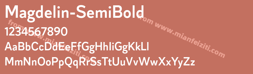 Magdelin Semibold预览图1
