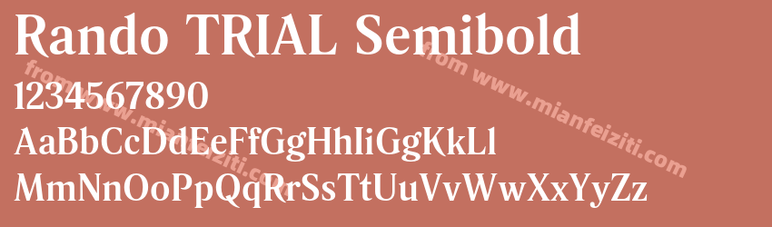 Rando TRIAL Semibold预览图1