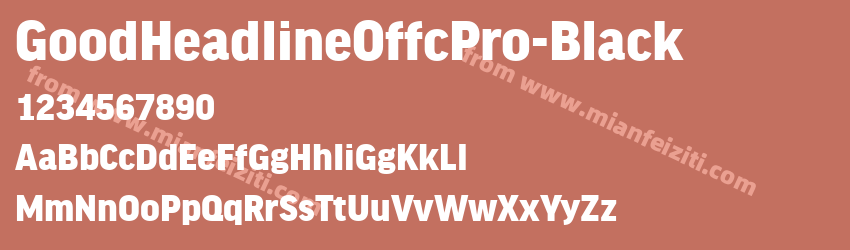 Good Headline Offc Pro Black预览图1