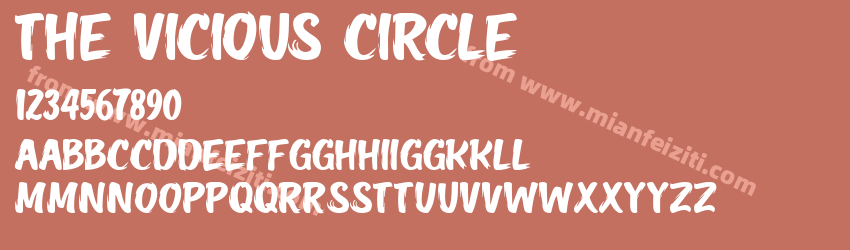 The Vicious Circle字体预览