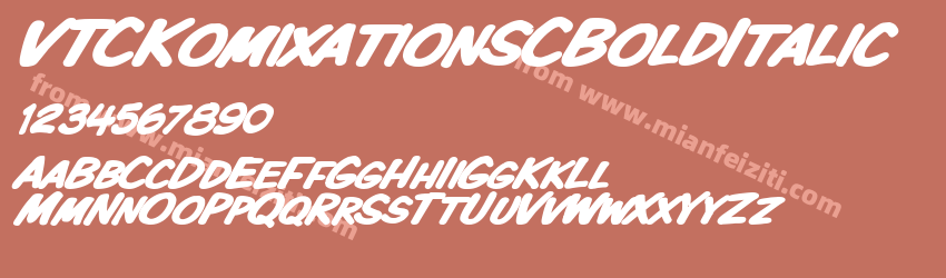 VTC KomixationSC Bold Italic预览图1
