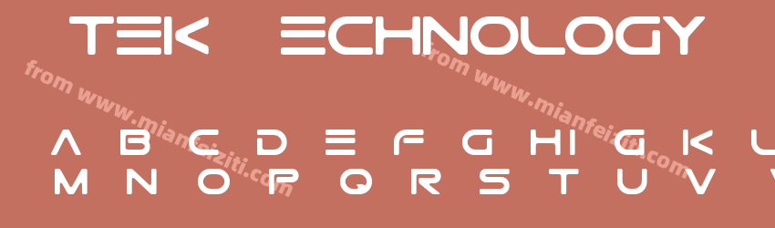 Gtek Technology字体预览