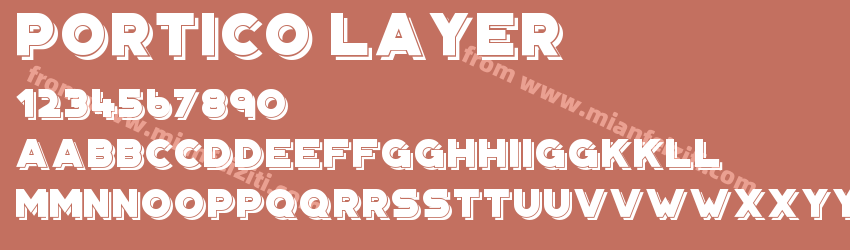 Portico Layer字体预览