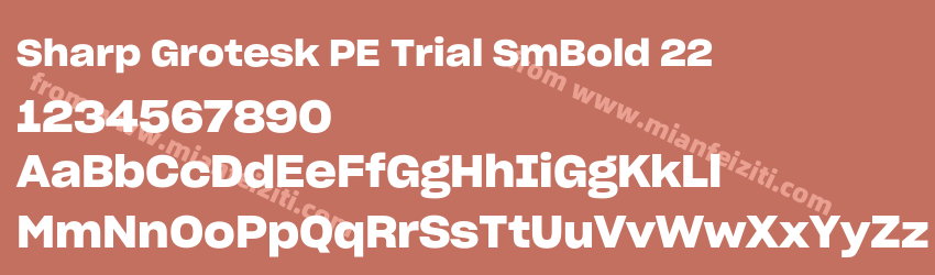 Sharp Grotesk PE Trial Sm Bold 22预览图1