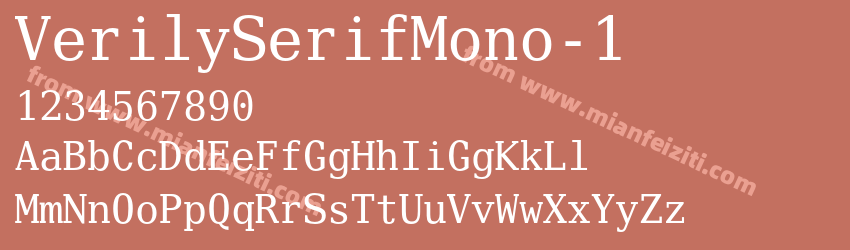 Verily Serif Mono预览图1