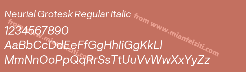 Neurial Grotesk Regular Italic预览图1