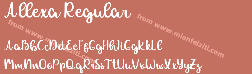 Allexa Regular预览图1