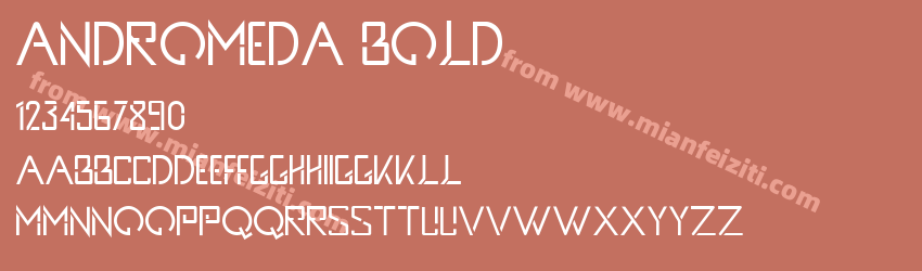 Andromeda Bold字体预览