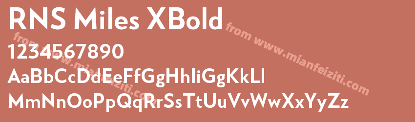 RNS Miles XBold字体预览