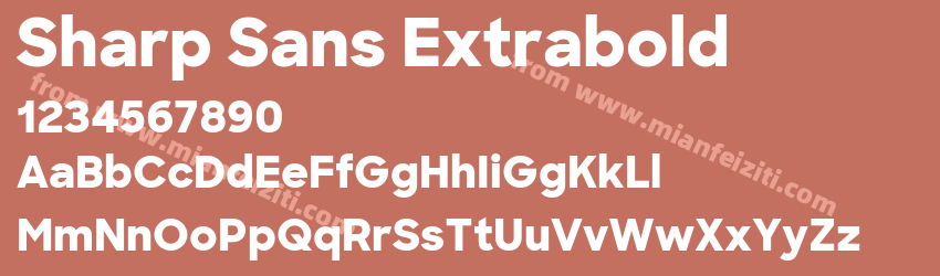 Sharp Sans Extrabold字体预览