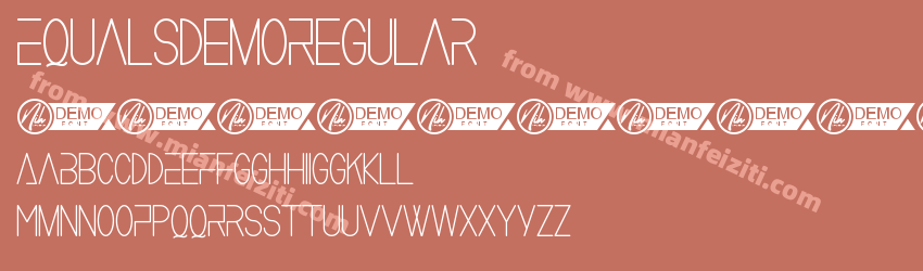 EqualsDemoRegular字体预览