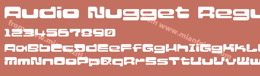 Audio Nugget Regular字体预览