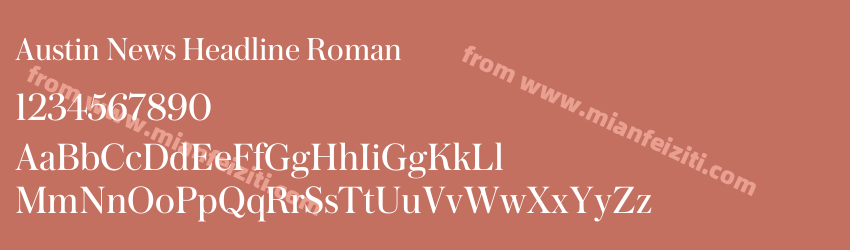 Austin News Head Web Roman Regular预览图1