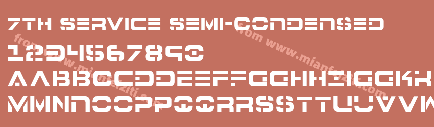 7th Service Semi Condensed预览图1