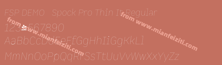 FSP DEMO Spock Pro Thin It Regular预览图1