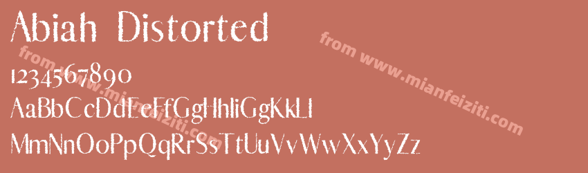 Abiah Distorted预览图1