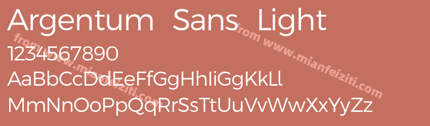 Argentum Sans Light预览图1