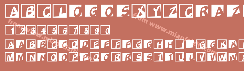 ABC LogosXYZ Crazy Oblique预览图1