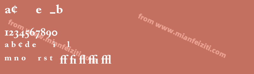 A Caslon Exp Bold预览图1