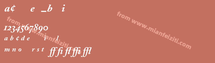 A Caslon Exp Bold Italic预览图1
