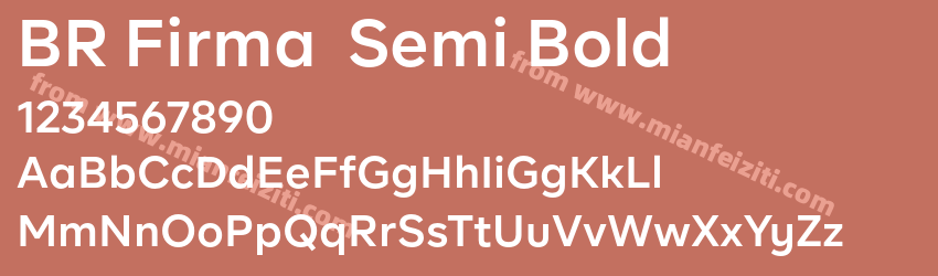 BR Firma Semibold预览图1