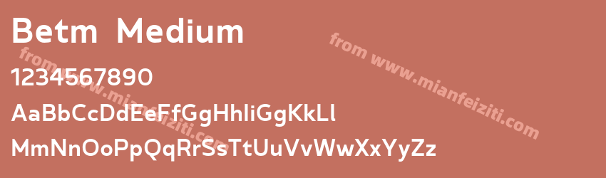Betm Medium预览图1