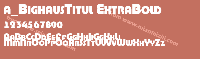 a_ Bighaus Titul Extra Bold预览图1