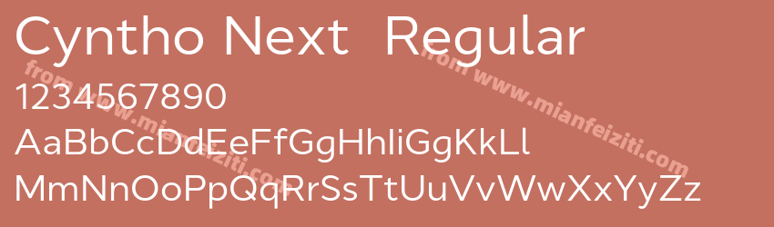 Cyntho Next Regular预览图1