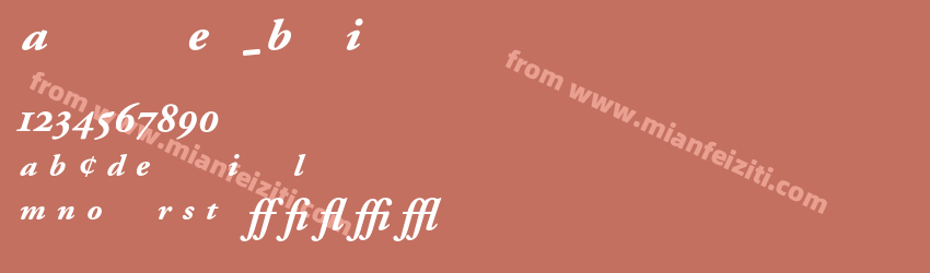 A Garamond Exp Bold Italic预览图1