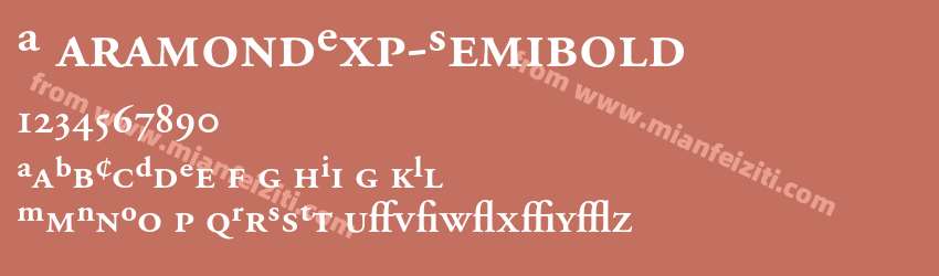 A Garamond Exp Semibold预览图1