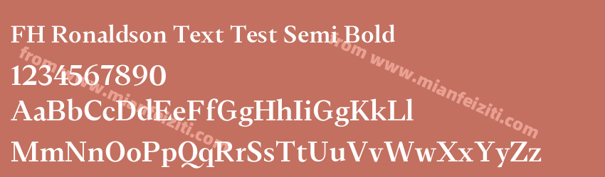 FH Ronaldson Text Test Semibold预览图1