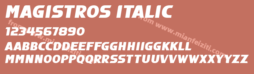 Magistros Italic预览图1