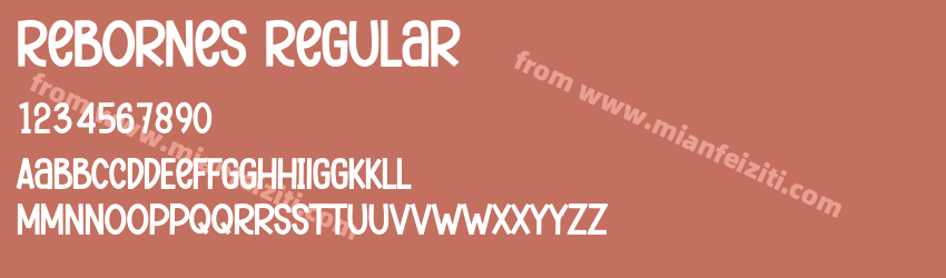 Rebornes Regular预览图1