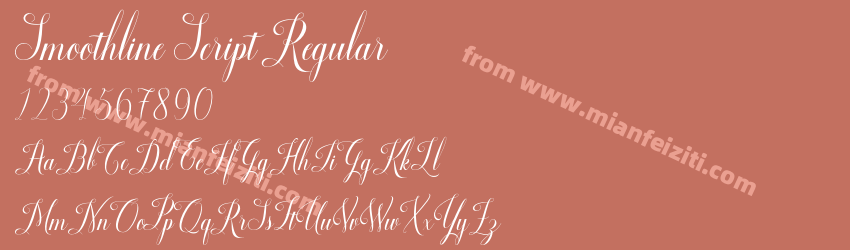Smoothline Script Regular预览图1
