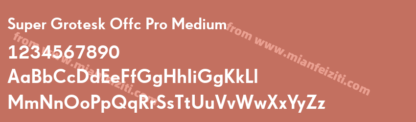 Super Grotesk Offc Pro Medium预览图1